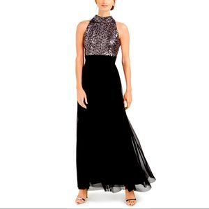 Jessica Howard Gown 12P sequin top